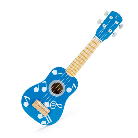 हेप बच्चे के लकड़ी के खिलौने ukulele | जीवंत ध्वनि और ट्यूनेबल नायलॉन स्ट्रिंग्स, ब्लू के साथ 21 इंच संगीत वाद्ययंत्र