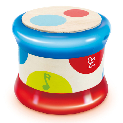 हेप बेबी ड्रम | टोडलर, लय और ध्वनि सीखने, बैटरी संचालित के लिए रंगीन रोलिंग ड्रम संगीत उपकरण खिलौना