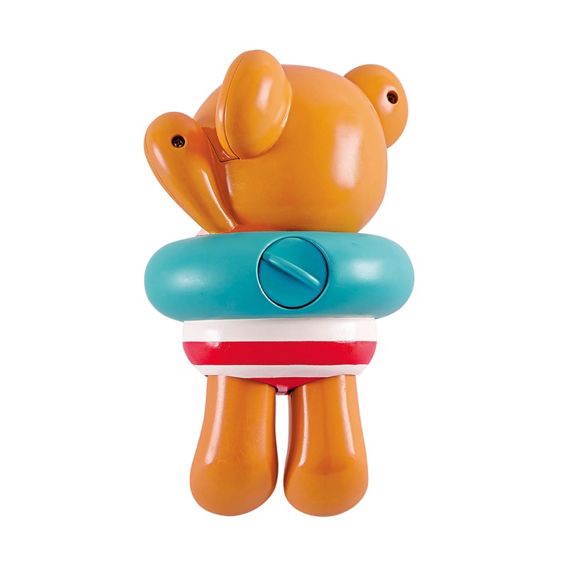 हेप तैराक टेडी | Toddlers के लिए पशु हवा-ऊपर स्नान खिलौना