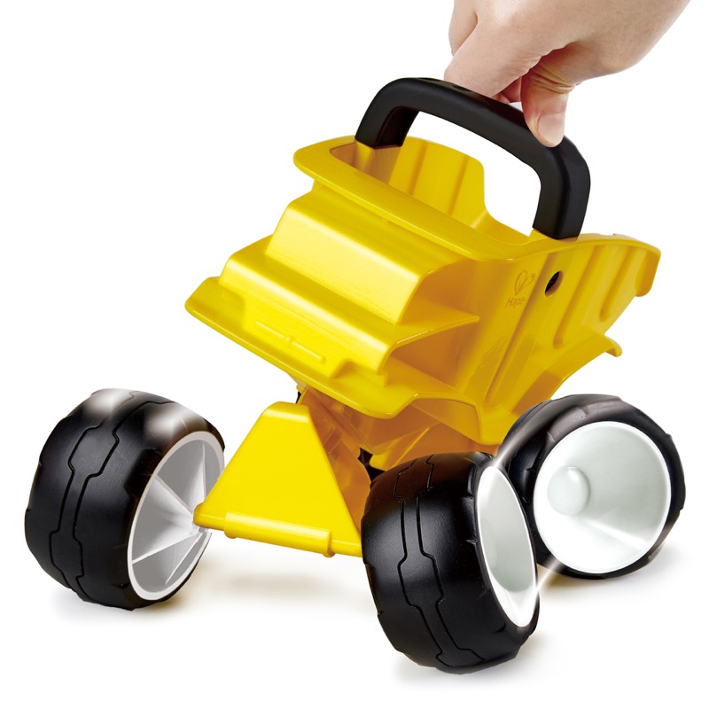 हेप डंप ट्रक | बच्चों के लिए गंदगी मिनी रेत वाहन कार खिलौना, पीला